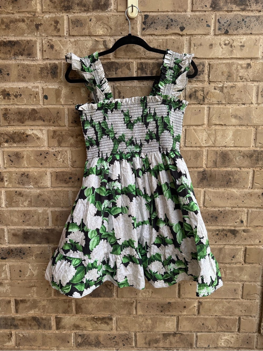 Hill House The Elizabeth Nap Dress Smocked Sundress Size Large Night Bloom - Picture 2 of 4